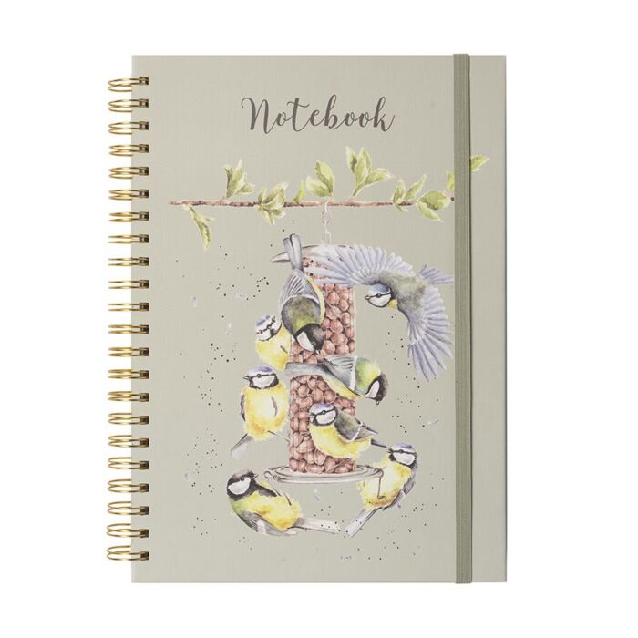 Wrendale Designs 'Bon Appétit' Blue Tit A4 Notebook